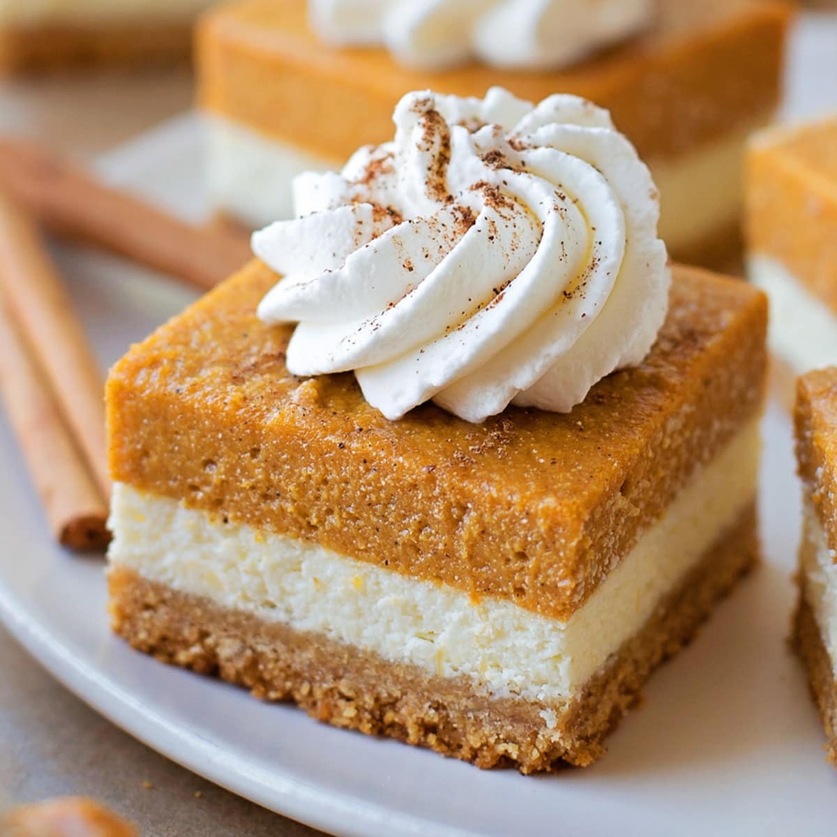 Pumpkin Pie Cheesecake Bars Lil Luna