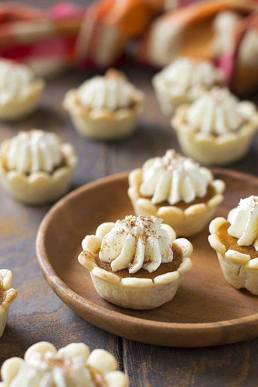 homemade mini pumpkin pies