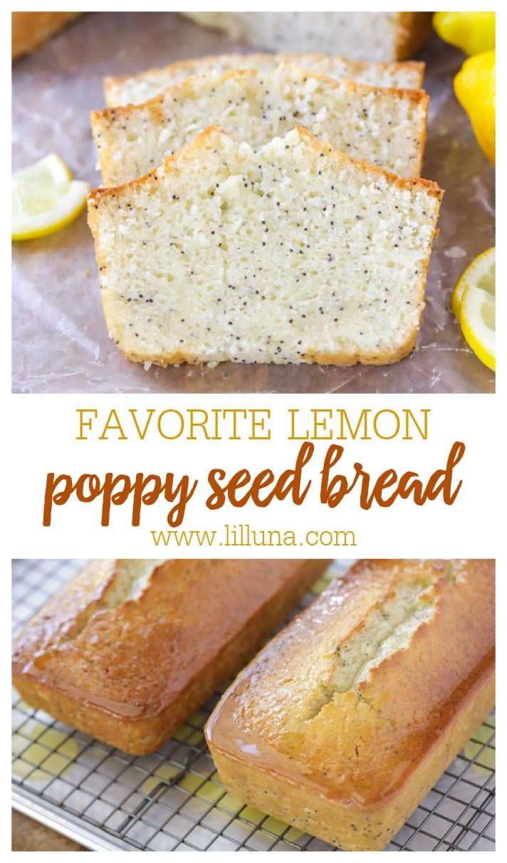 Lemon Poppy Seed Bread {With Lemon Glaze} | Lil' Luna