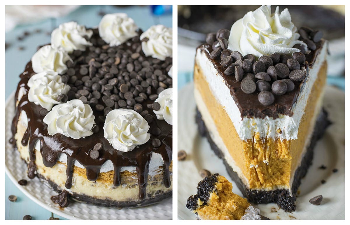 The ULTIMATE Double Layer Pumpkin Cheesecake Recipe | Lil' Luna