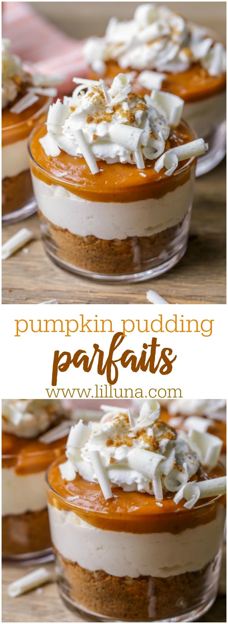 Individual Pumpkin Pudding Parfaits | Lil' Luna