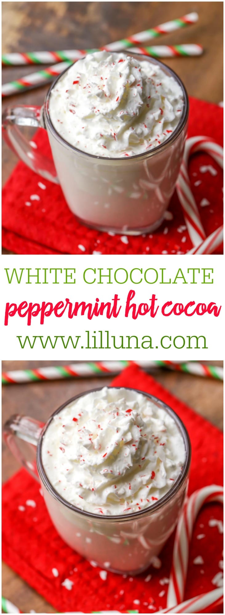 White Chocolate Peppermint Hot cocoa recipe Lil Luna White Chocolate Peppermint Hot cocoa recipe Lil Luna