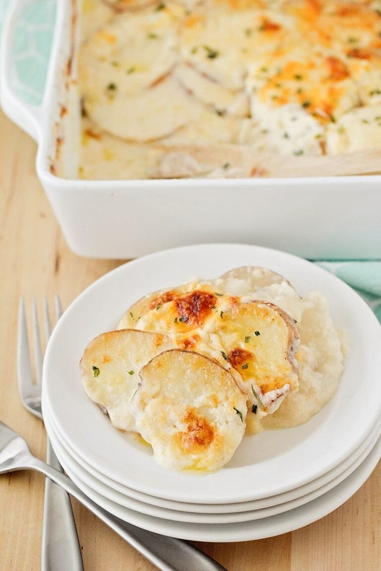 Potatoes Au Gratin {easy Cheesy } Lil Luna