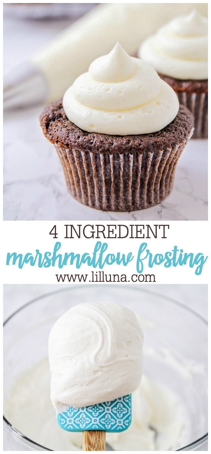 Easy Marshmallow Frosting {Only 4 Ingredients!} Lil' Luna