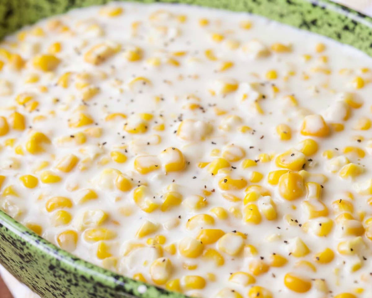 corn creamed recipe frozen cream recipes cheese homemade lilluna easy dish side holiday made fresh bbq straight restaurant