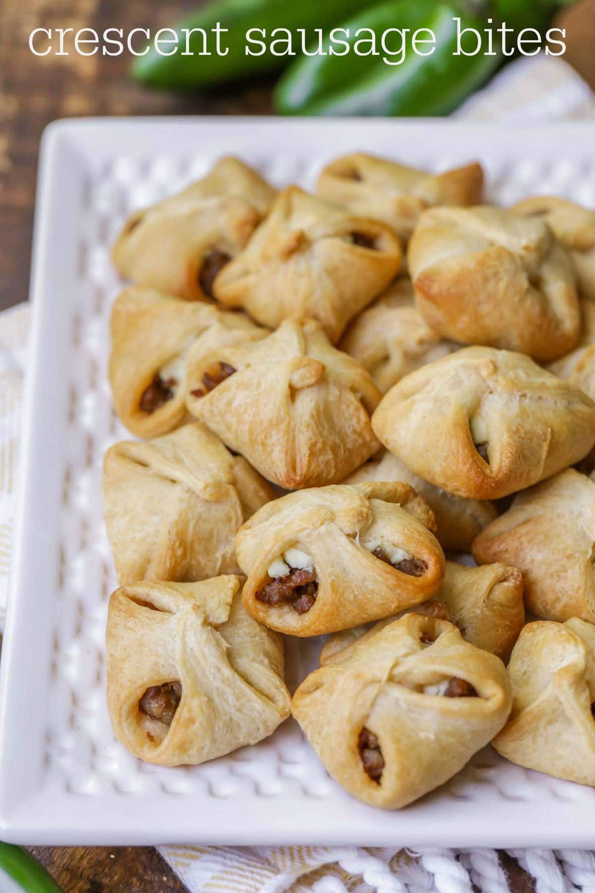 Sausage & Cheese Crescent Squares (3 Ingredients) - Grits and Gouda