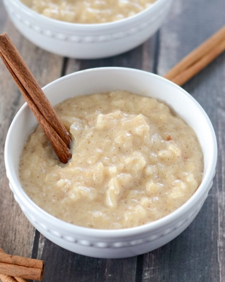 Slow Cooker Rice Pudding {Easy + Creamy} | Lil' Luna