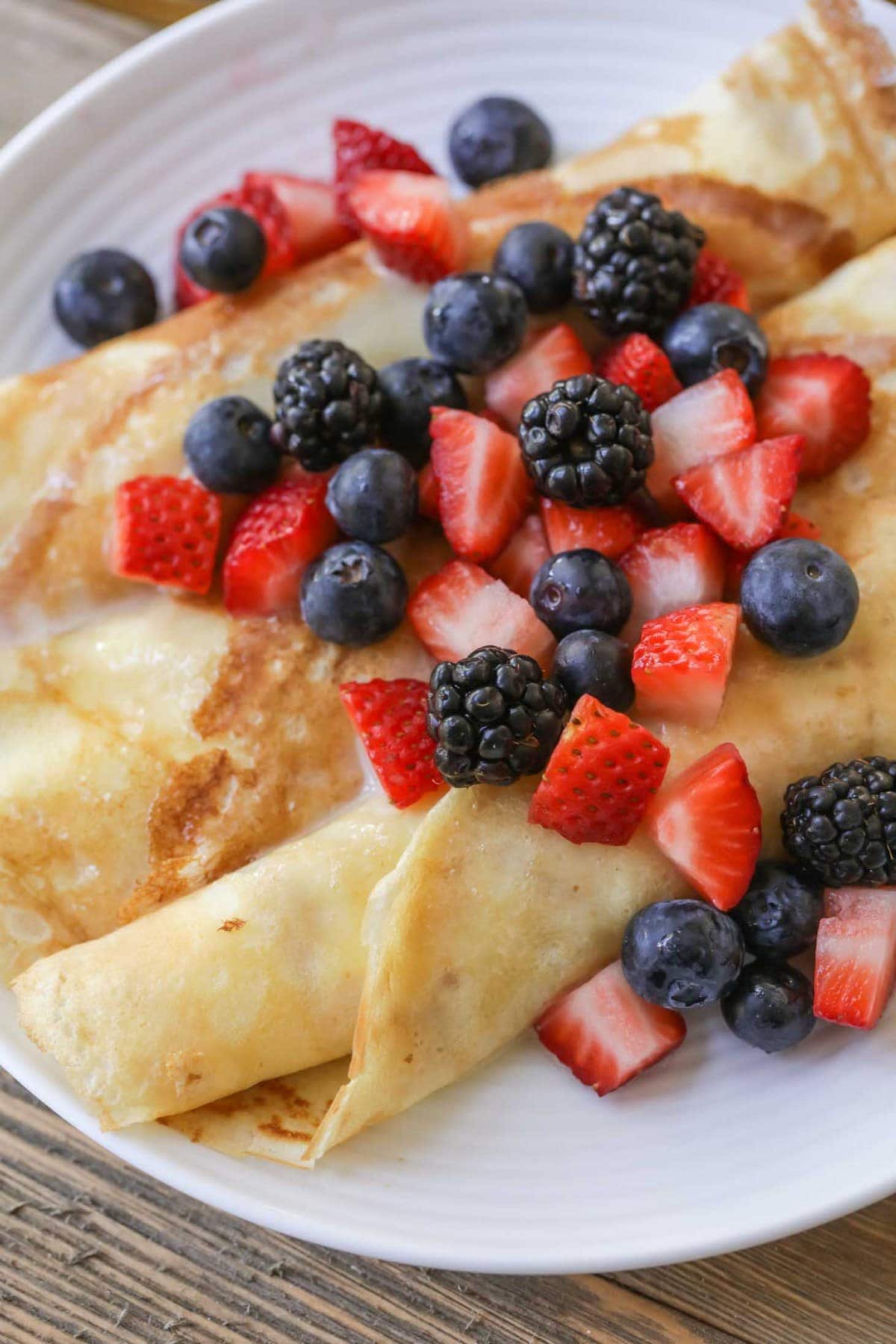 Serve sweet potatoes hash with swedish pancakes.