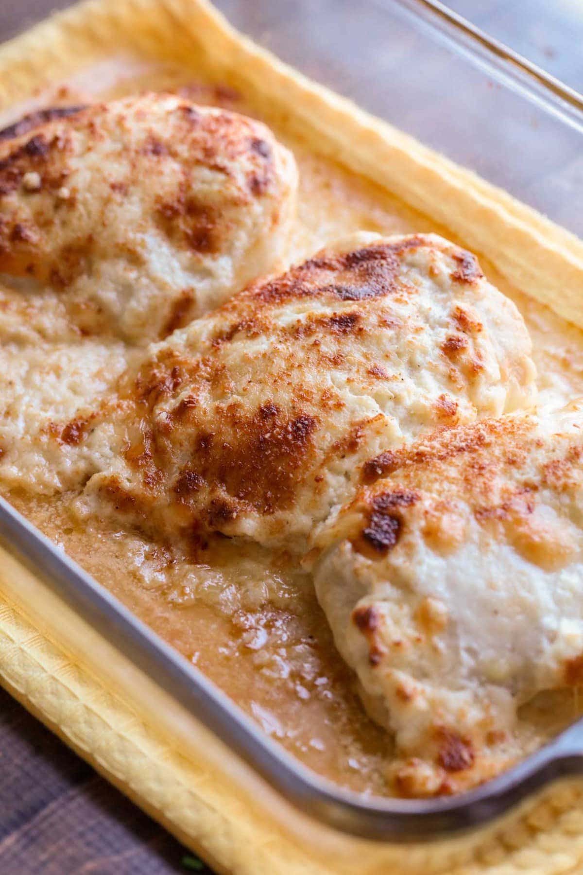 Creamy Swiss Chicken Bake Recipe (+VIDEO) | Lil' Luna