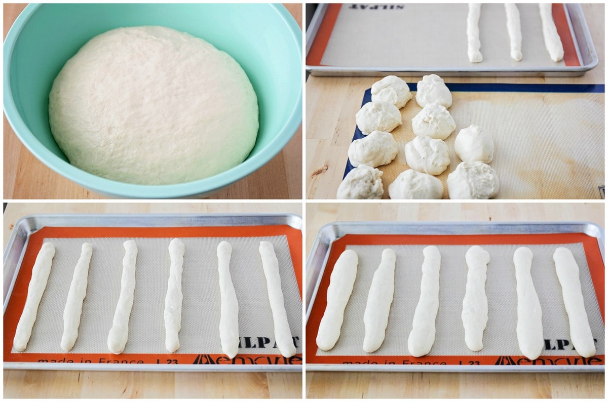 Step by step pictures of how to make Olive Garden breadsticks.