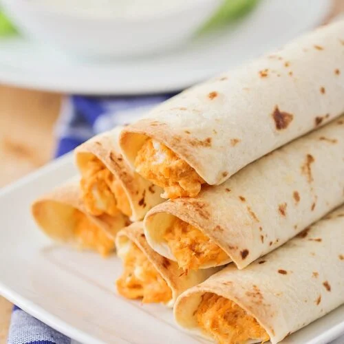 Buffalo Chicken Taquitos {Cheesy & Spicy} Lil' Luna