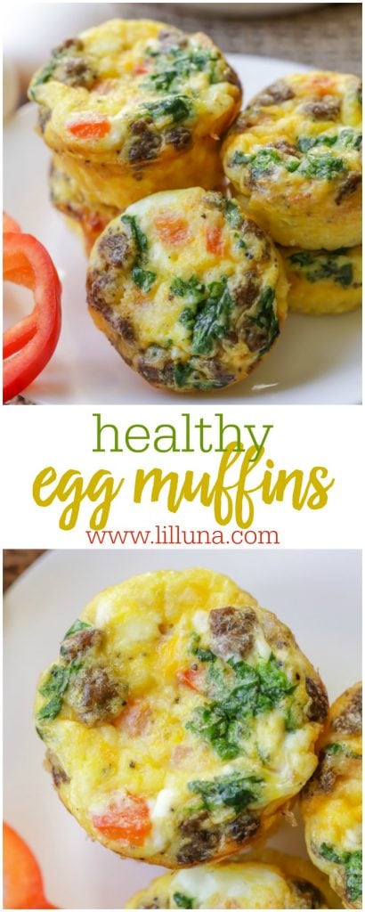 Healthy Egg Muffins Recipe - 110 Calories Each | Lil' Luna
