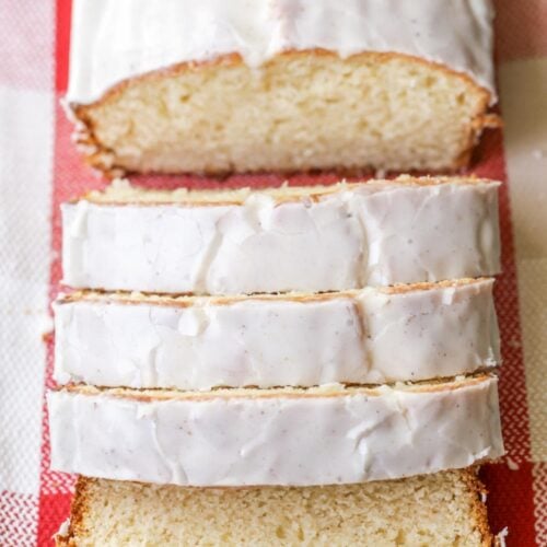 Eggnog Bread {With a rum flavored glaze!} Lil' Luna