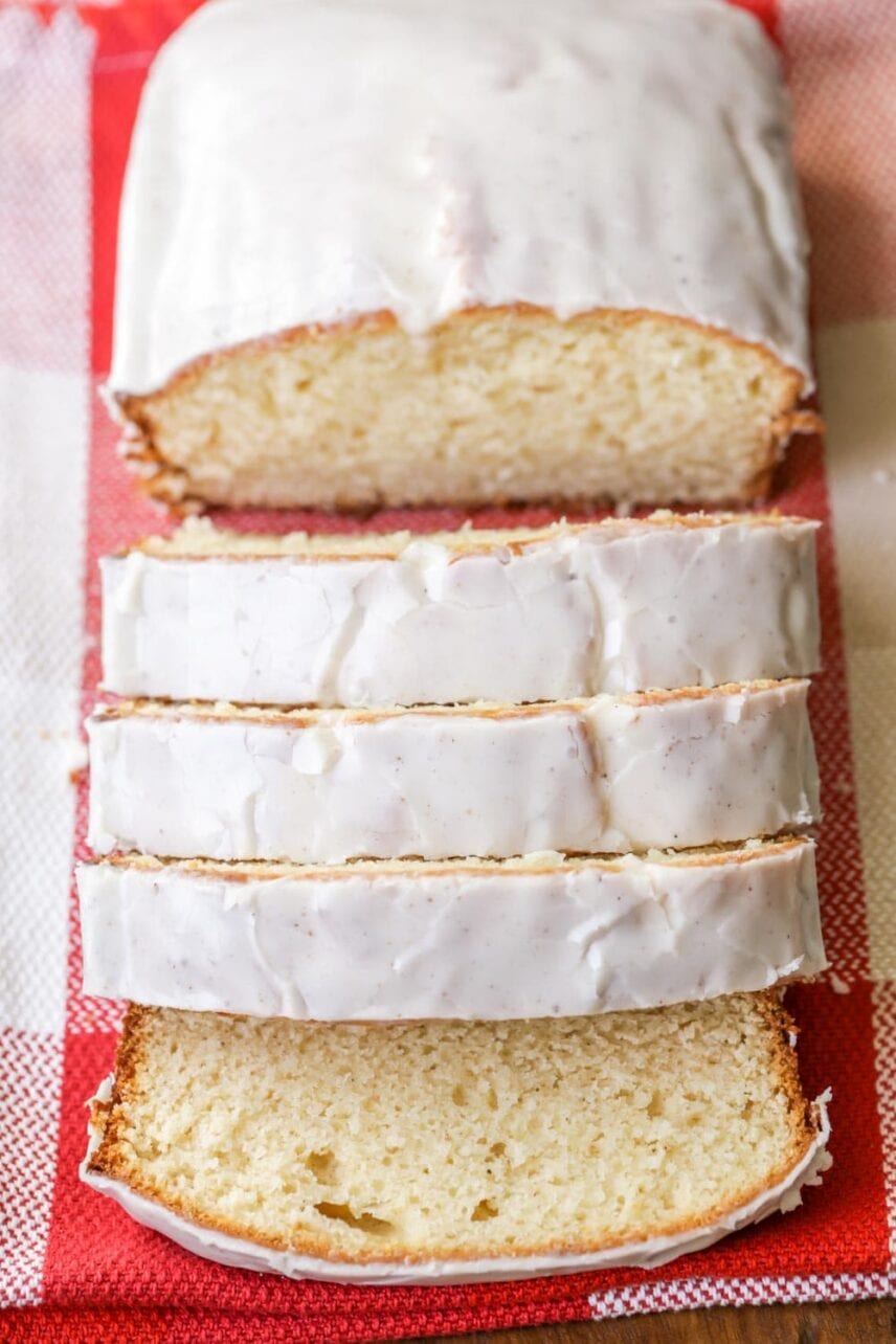 Eggnog Bread {With a rum flavored glaze!} Lil' Luna