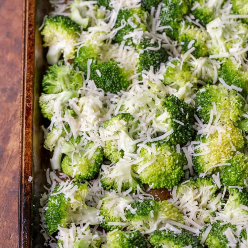 Easy Roasted Broccoli Recipe {With Parmesan} | Lil' Luna