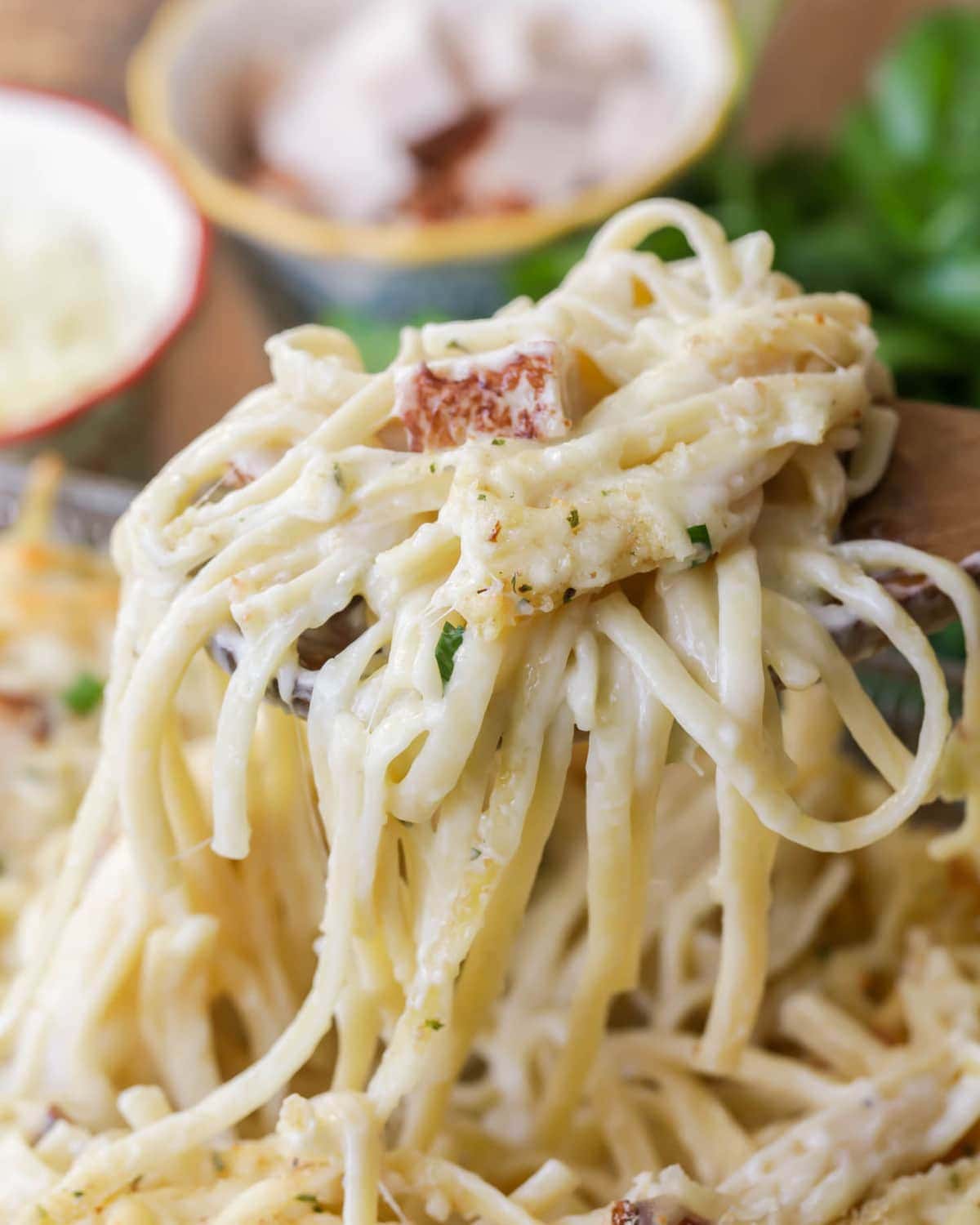 Turkey Tetrazzini {EASY, Creamy Casserole!} +VIDEO | Lil' Luna