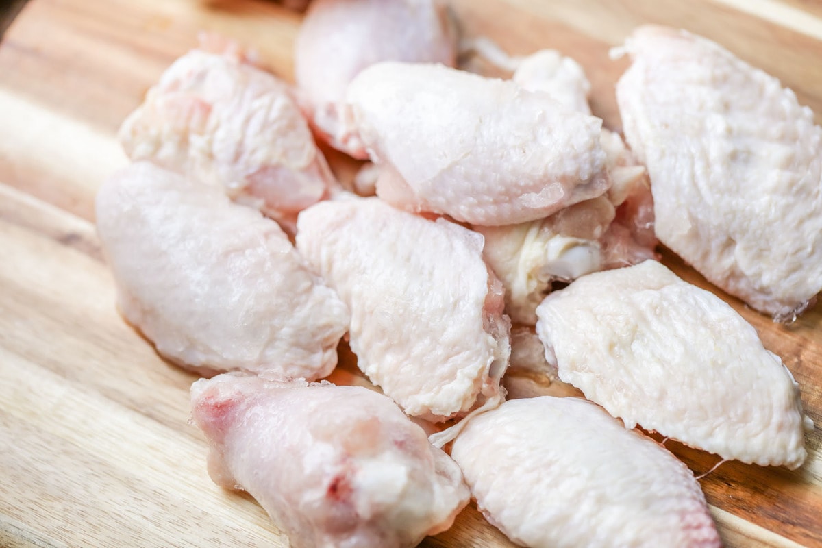 Chicken wings for making homemade teriyaki chicken wings.