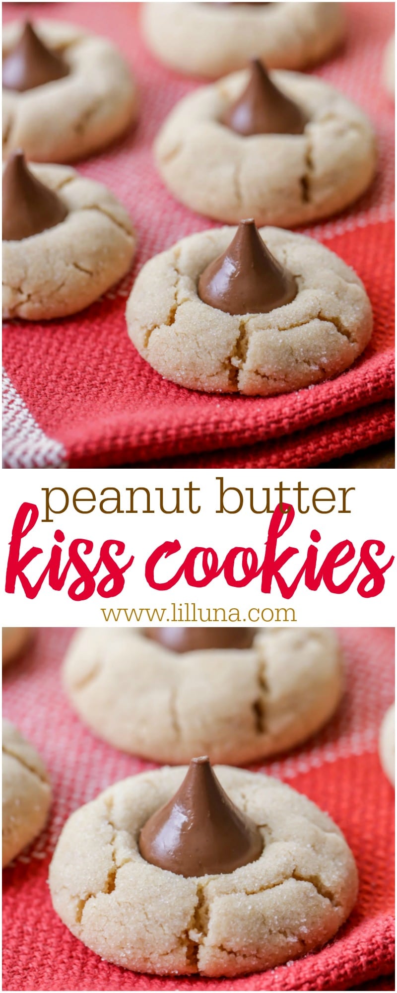 Peanut Butter Kiss Cookies {AKA PB Blossoms} +VIDEO | Lil' Luna