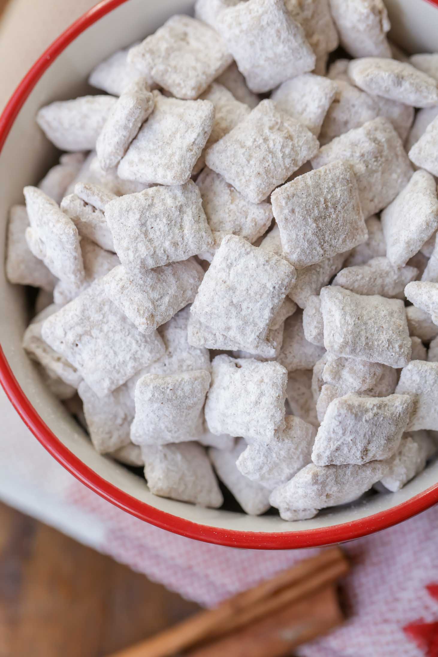 Snickerdoodle Puppy Chow Recipe | Lil' Luna