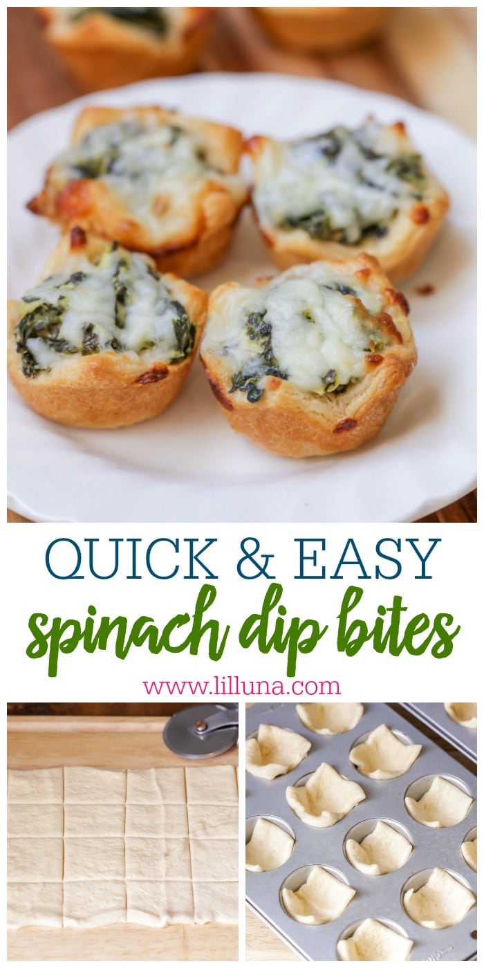 Spinach Dip Bites {+VIDEO} | Lil' Luna