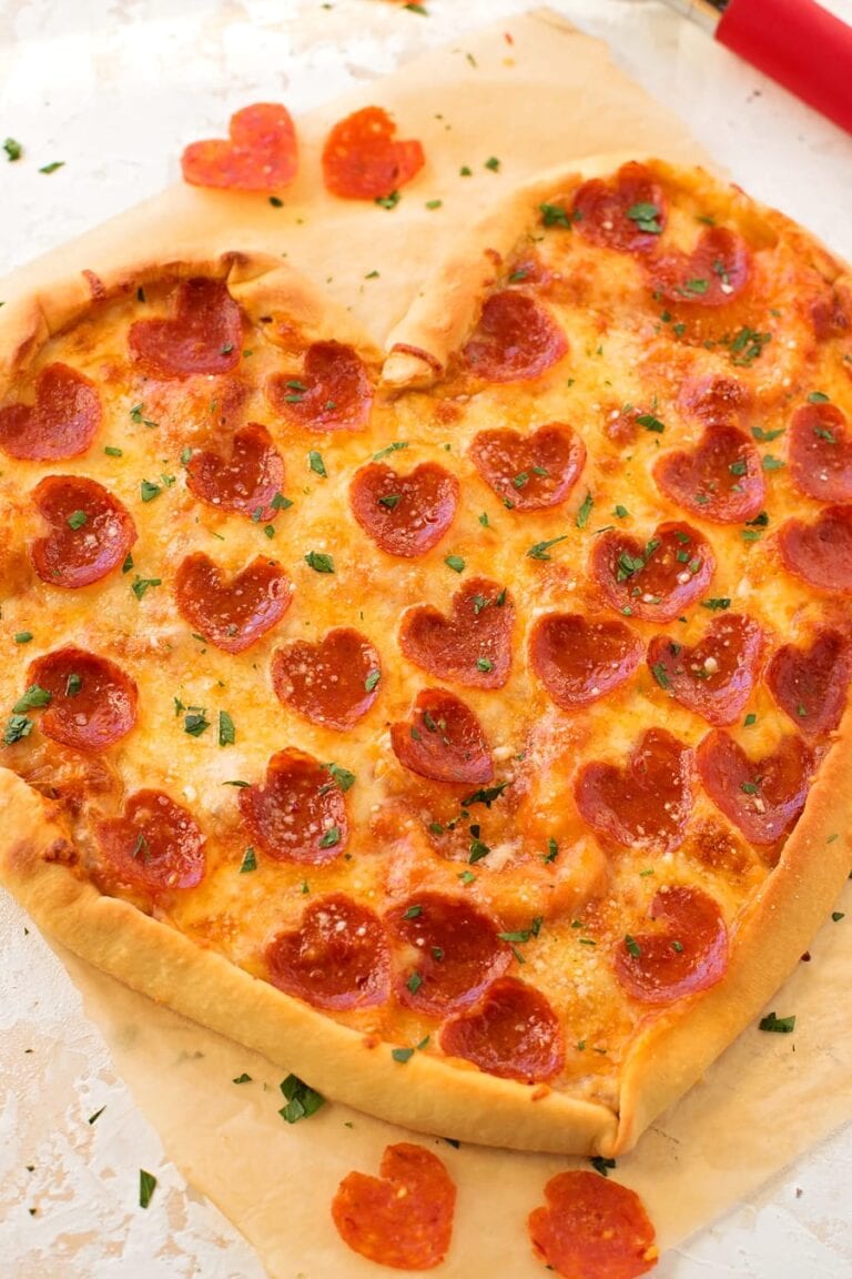 Heart Shaped Pizza Tutorial {Perfect for Valentine's Day!} Lil' Luna