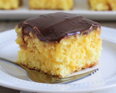 Boston Cream Poke Cake Lil' Luna