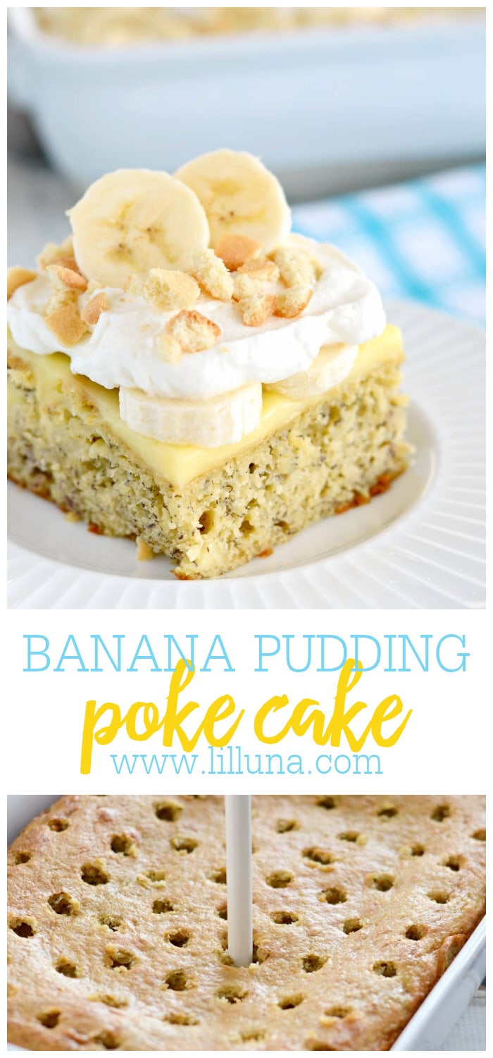 BEST Banana Pudding Poke Cake (+VIDEO) Lil' Luna
