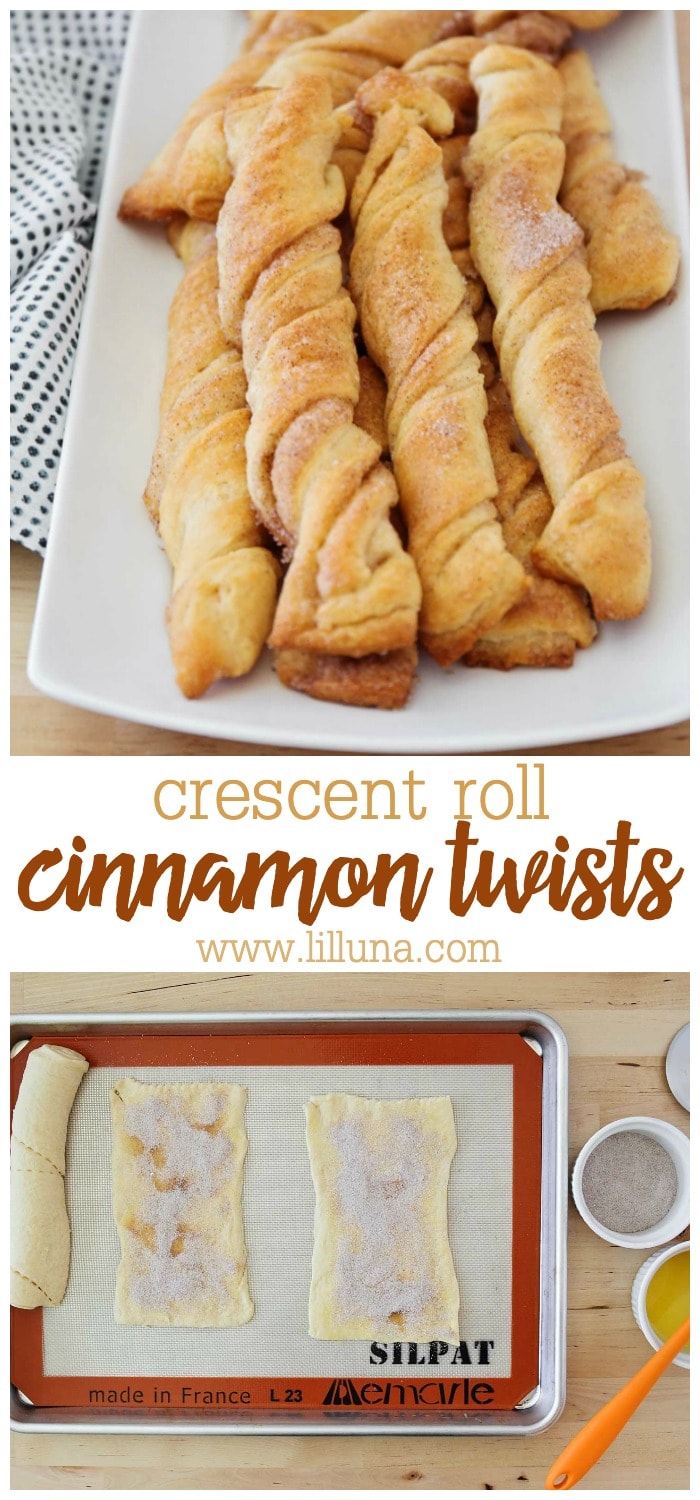 Pillsbury Crescent Cinnamon Twists {Quick +VIDEO} Lil' Luna