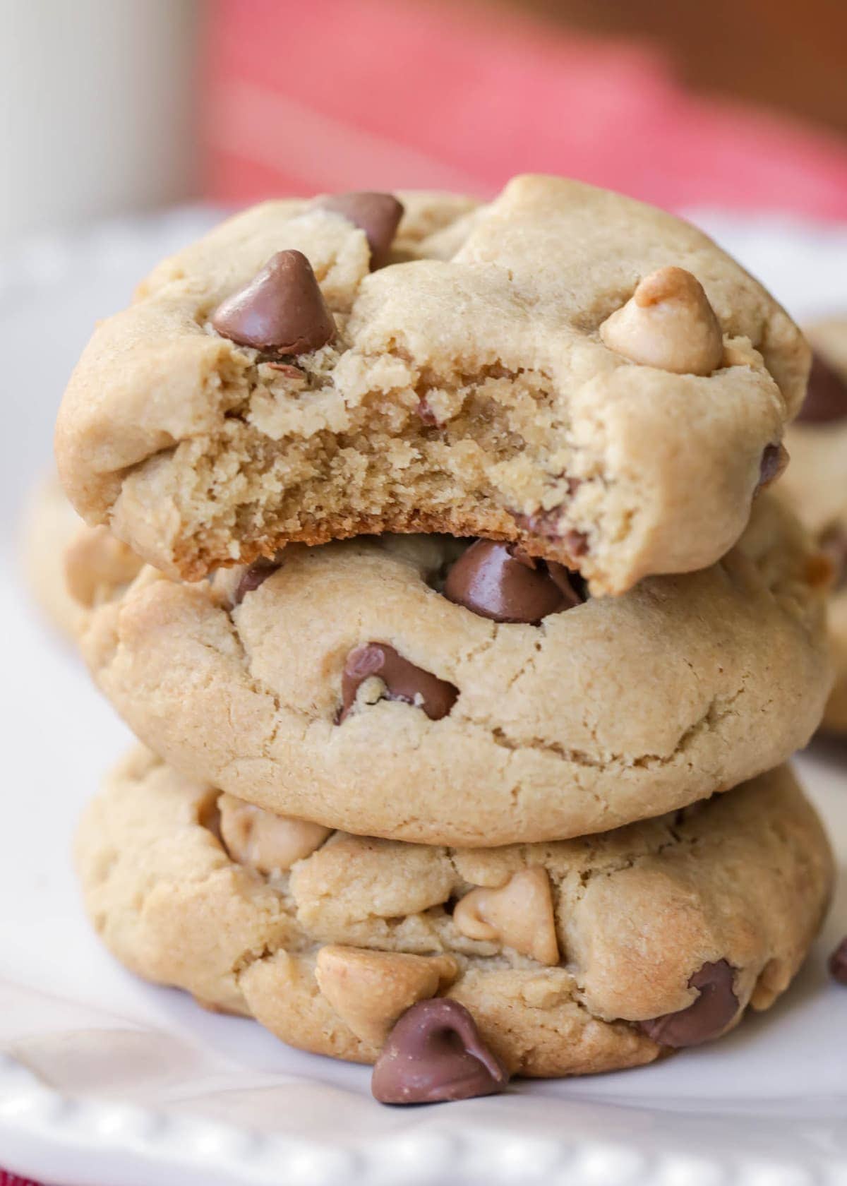 Chewy Peanut Butter Chocolate Chip Cookies | Lil&amp;#39; Luna
