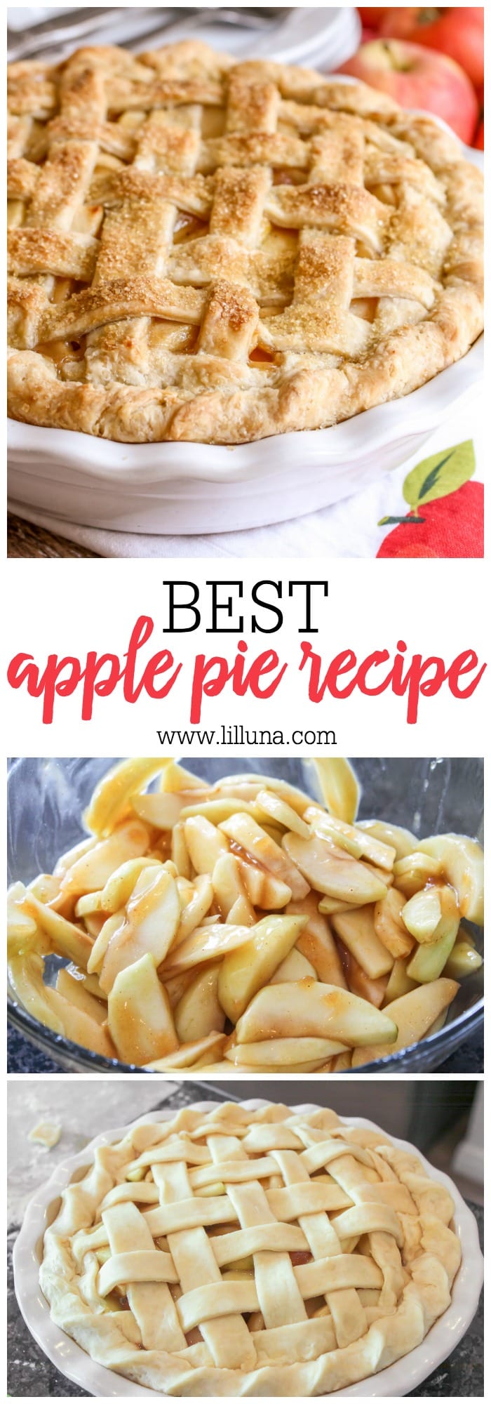 BEST Homemade Apple Pie - Step by Step (+VIDEO) | Lil' Luna