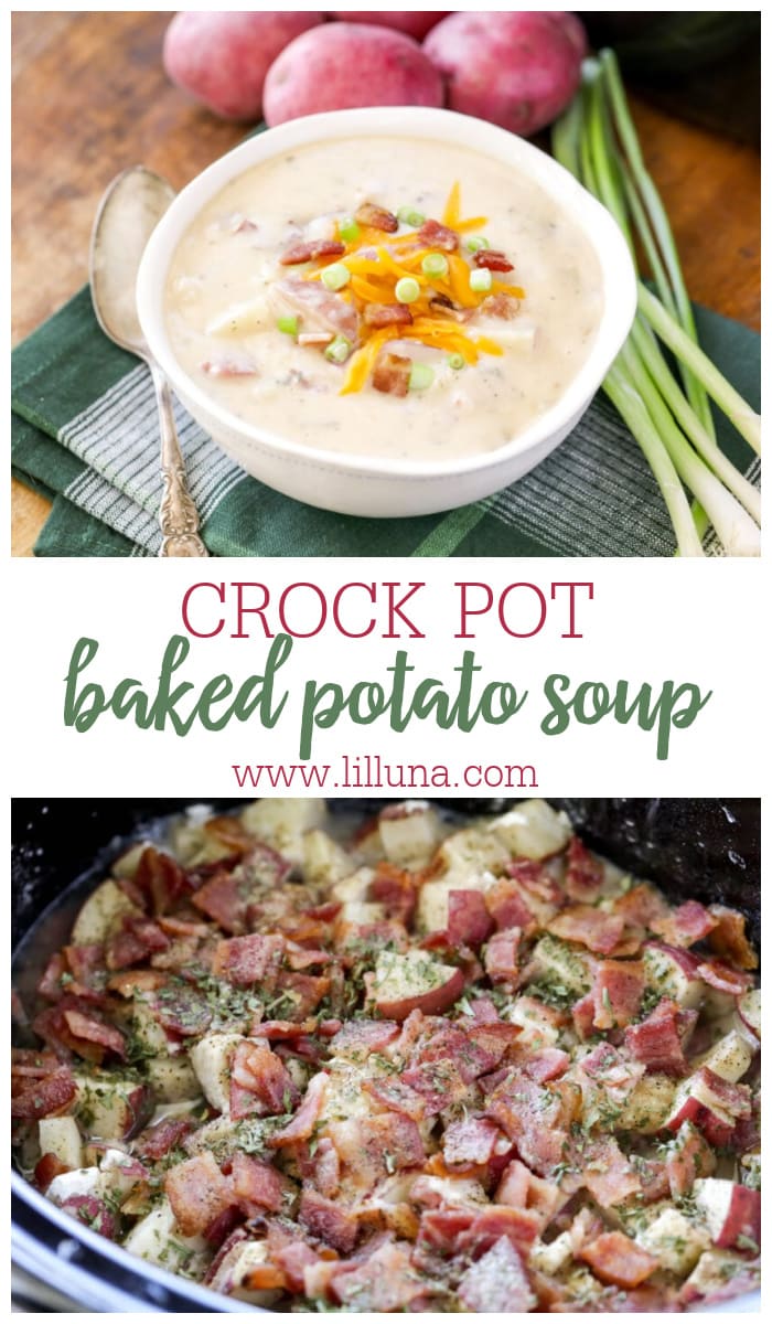 EASY Crockpot Baked Potato Soup | Lil' Luna