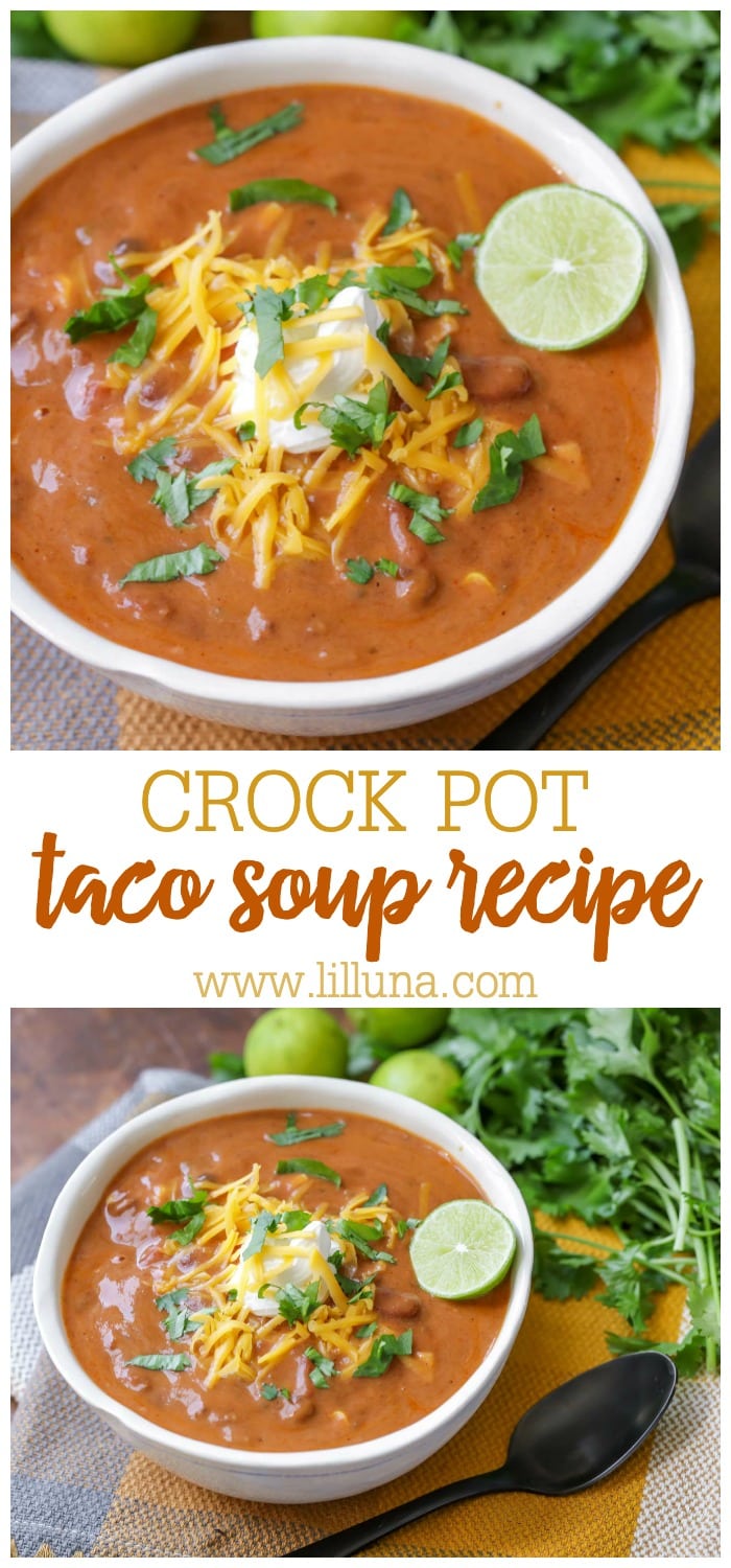 Crockpot Taco Soup {A 