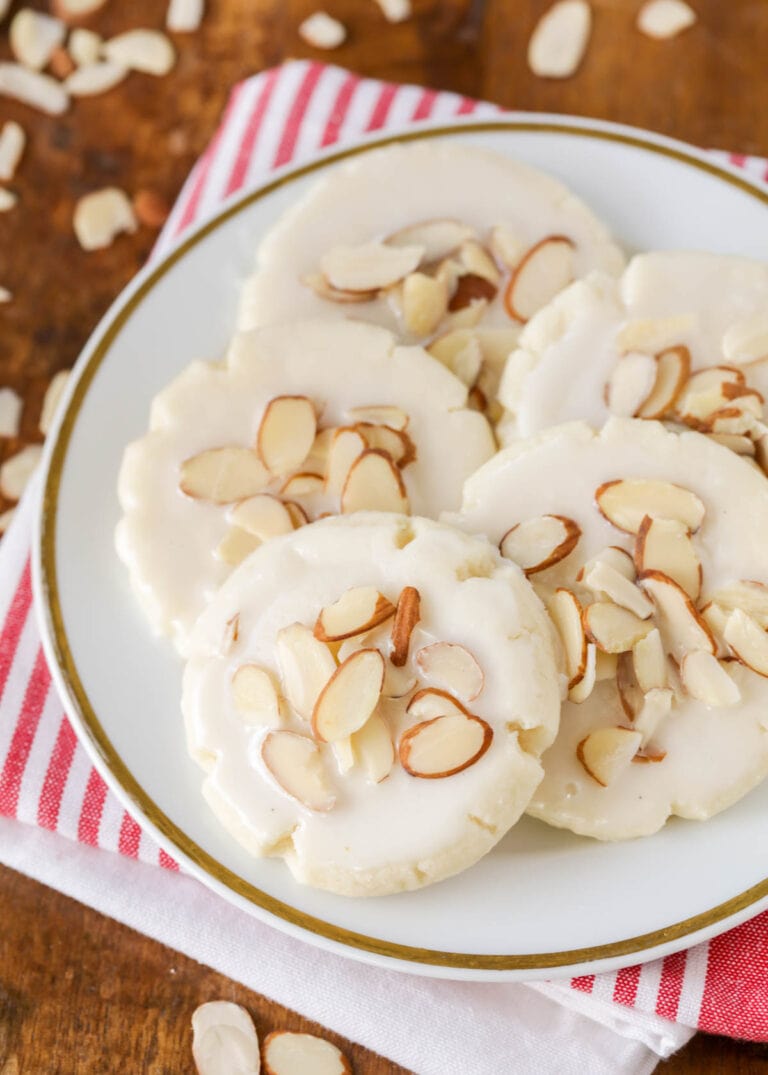 Almond Cookie Recipe {With Glaze!} | Lil' Luna