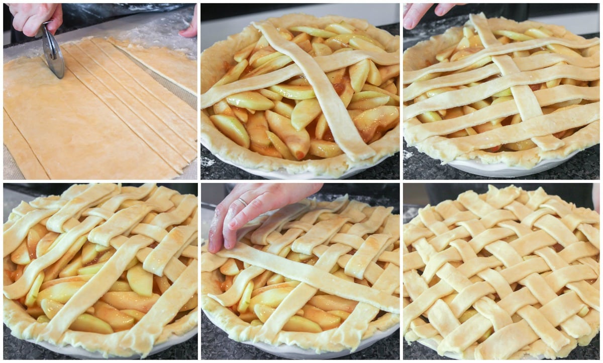 Lattice Pie Crust process shots