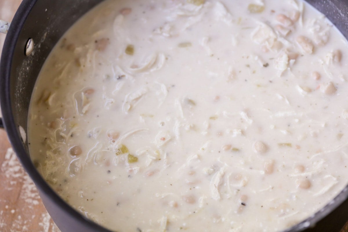 Favorite Soup Our Kids LOVE- White Bean Chicken Chili in Slow Cooker -  Nesting With Grace