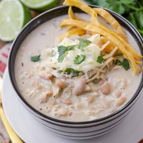 Mexican White Chicken Chili Recipe-Butter Your Biscuit