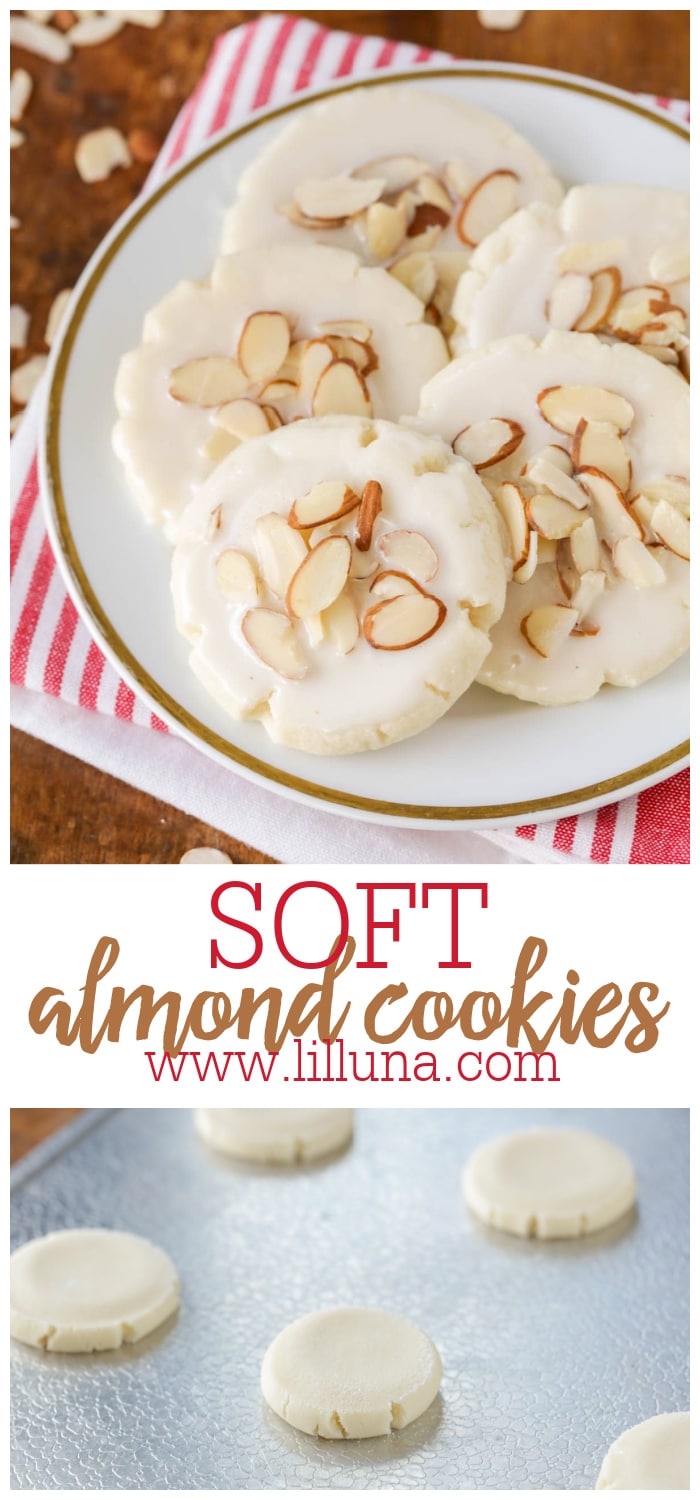 Easy Almond Cookies {With Glaze} Lil' Luna