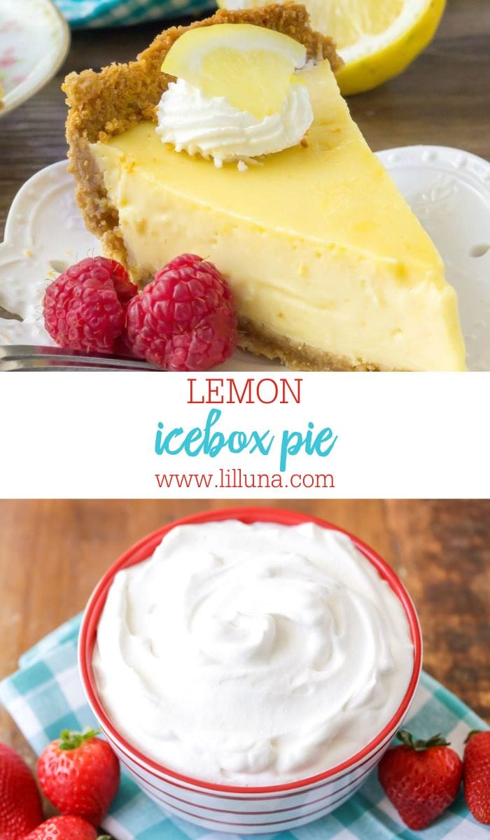 Lemon Icebox Pie {with Graham Cracker Crust!} | Lil' Luna