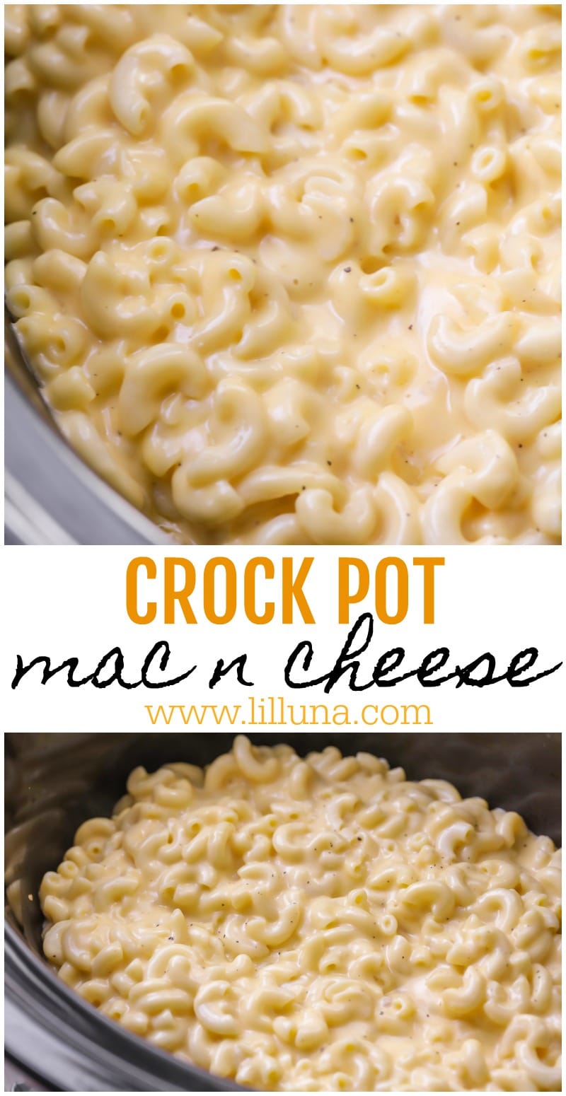 Crock Pot Mac and Cheese Recipe {SO Creamy!} | Lil' Luna