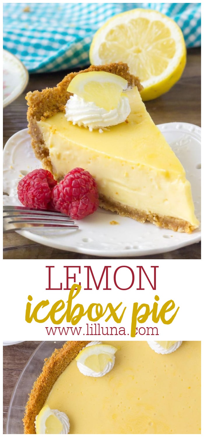 Lemon Icebox Pie {Graham Cracker Crust} | Lil' Luna