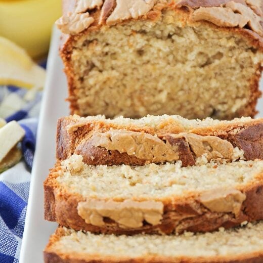 Peanut Butter Banana Bread {+VIDEO} | Lil' Luna