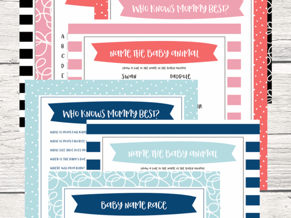 Baby Shower Printables