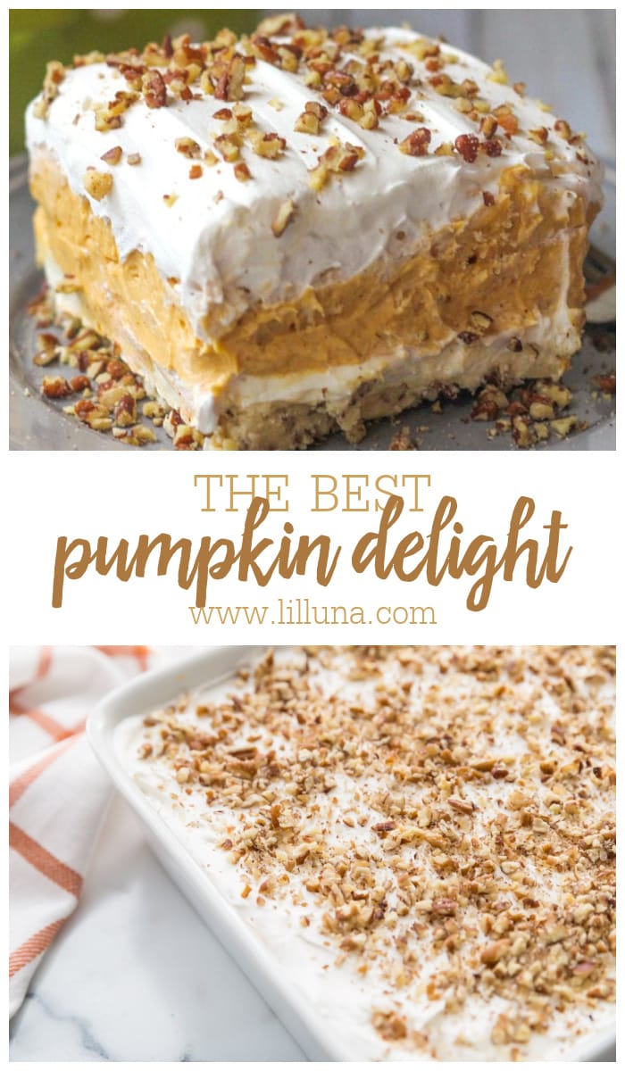 BEST Pumpkin Delight Dessert {+VIDEO} | Lil' Luna