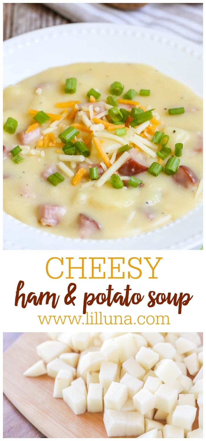 Cheesy Ham and Potato Soup Recipe Lil' Luna