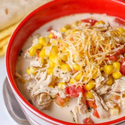 Mexican Chicken Corn Soup - Made in 20 Minutes! | Lil' Luna