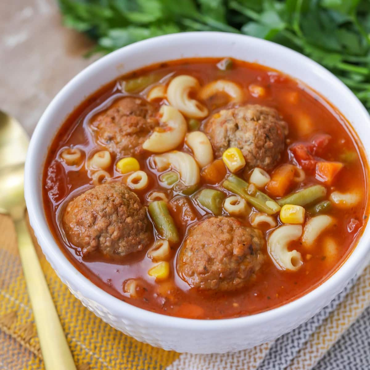 Meatball Soup Ready In 30 Minutes Lil Luna