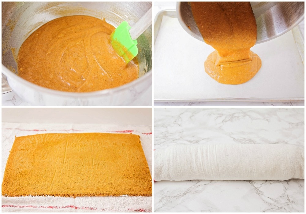 How to prepare a pumpkin log roll
