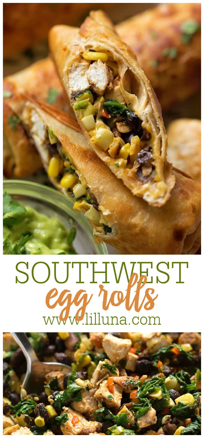 Southwest Egg Rolls - Just Like the Restaurants! | Lil' Luna