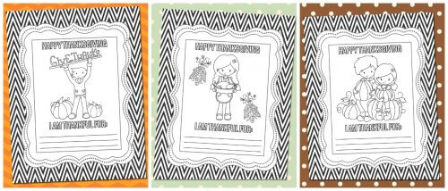 FREE Thanksgiving Coloring Pages | Lil' Luna