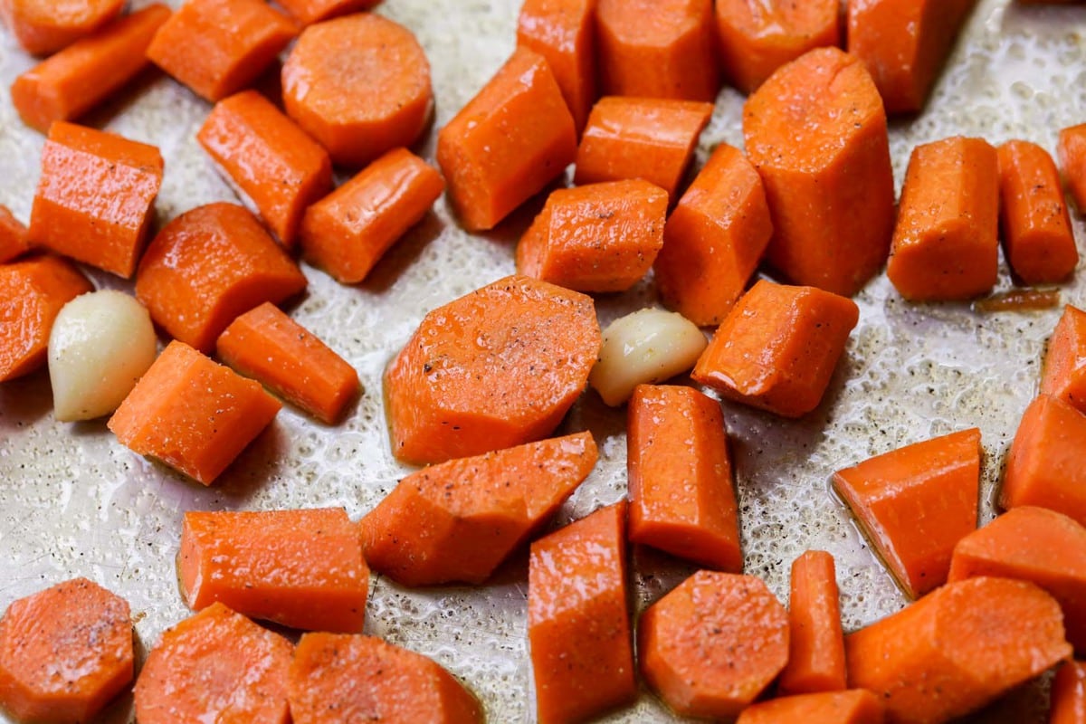 Roasted Carrots for carrot soup